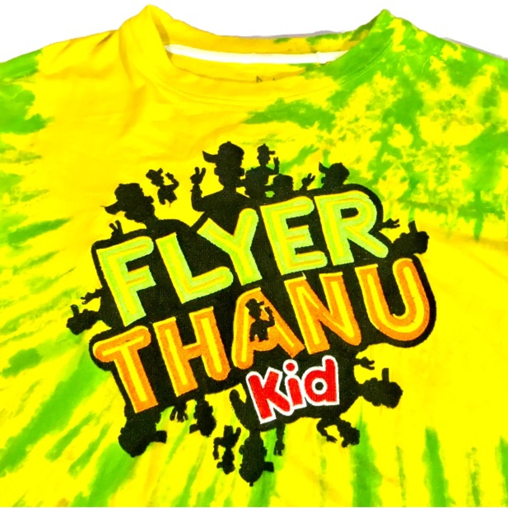 Men’s Born Fly Large “Flyer Thanu Kid” Embroidered Tie Dye All Over T-Shirt